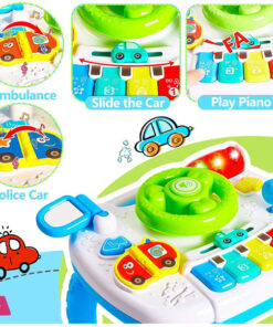 Kids Educational Interactive Steering Wheel Toy With Music &Amp; Lights 15 Kids Educational Interactive Steering Wheel Toy With Music &Amp; Lights - Image 3