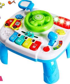kids Educational Interactive Steering Wheel Toy With Music & Lights