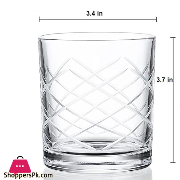 King Crystal 6Pcs Set Of 12Oz Glass Tumbler For Cocktail ( 6 Designes Available ) 5 King Crystal 6Pcs Set Of 12Oz Glass Tumbler For Cocktail ( 6 Designes Available ) - Image 3