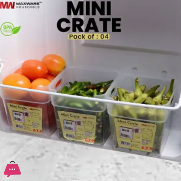 Maxware Household New Arrival Mini Crate 4Pcs Pack