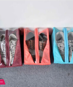 Portable Travel Waterproof Transparent Shoe Organizer Bag - Image 2