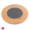 Round Shape Wooden Anti Hot Heat Resistant Tea Coaster 9.5Cm 2 Round Shape Wooden Anti Hot Heat Resistant Tea Coaster 9.5Cm