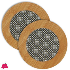 Round Shape Wooden Anti Hot Heat Resistant Tea Coaster 9.5Cm 6 Round Shape Wooden Anti Hot Heat Resistant Tea Coaster 9.5Cm