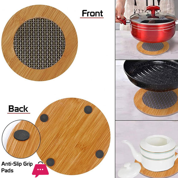 Round Shape Wooden Anti Hot Heat Resistant Tea Coaster 9.5Cm 9 Round Shape Wooden Anti Hot Heat Resistant Tea Coaster 9.5Cm