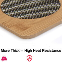 Square Shape Wooden Anti Hot Heat Resistant Tea Coaster 9.5X9.5Cm 7 Square Shape Wooden Anti Hot Heat Resistant Tea Coaster 9.5X9.5Cm