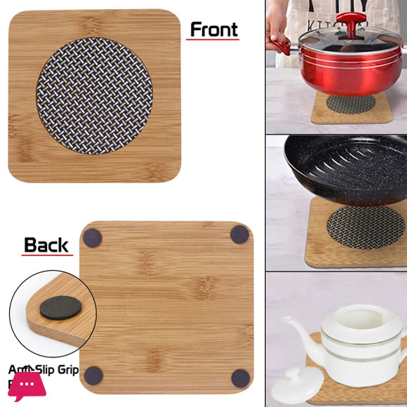 Square Shape Wooden Anti Hot Heat Resistant Tea Coaster 9.5X9.5Cm 10 Square Shape Wooden Anti Hot Heat Resistant Tea Coaster 9.5X9.5Cm