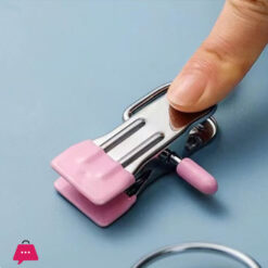 Stainless Steel Multifunctional Metal Hanger Clip With Rubber Coating Compact Travel Organizer Clip 1Pcs