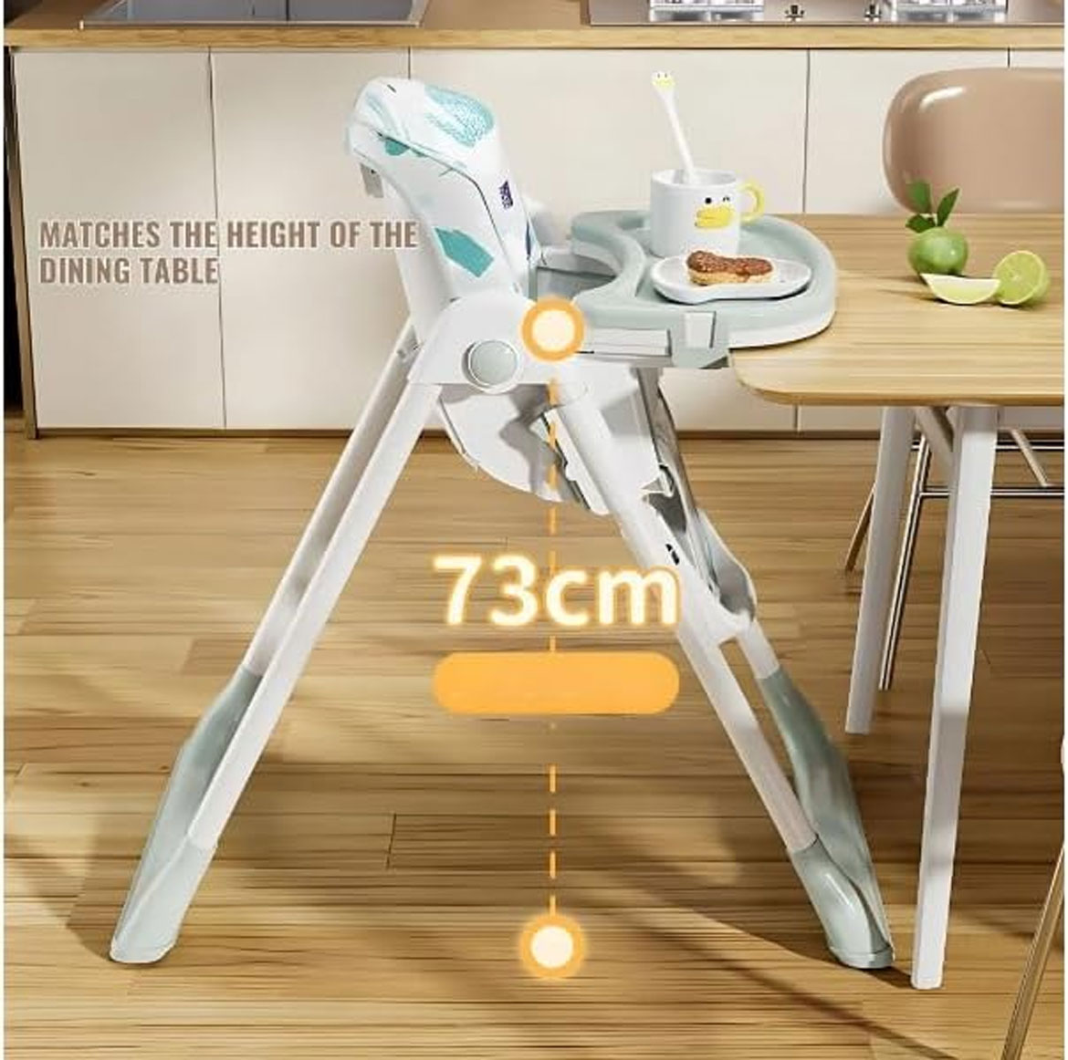 Toddler High Chair With Wheels For Dining Table