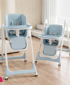 Toddler High Chair with Wheels for Dining Table