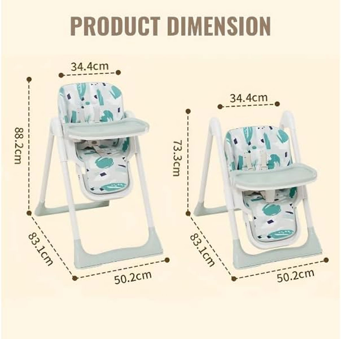 Toddler High Chair With Wheels For Dining Table
