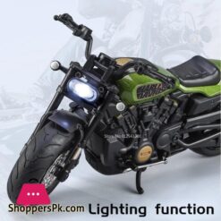 1:12 Scale Halei Sporter Ss Alloy Motorcycle Harley Davidson Model Toys Diecast Sound Light