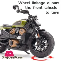 1:12 Scale Halei Sporter Ss Alloy Motorcycle Harley Davidson Model Toys Diecast Sound Light
