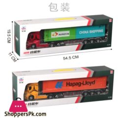 124 Diecast Container Tractor Truck Model Alloy Metal