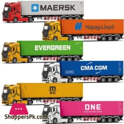 124 Diecast Container Tractor Truck Model Alloy Metal