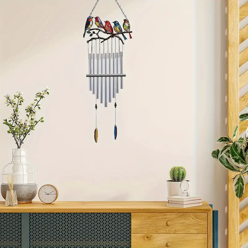 1Pc Outdoor Bird Wind Chime Bird Wind Chime Outdoor Decoration