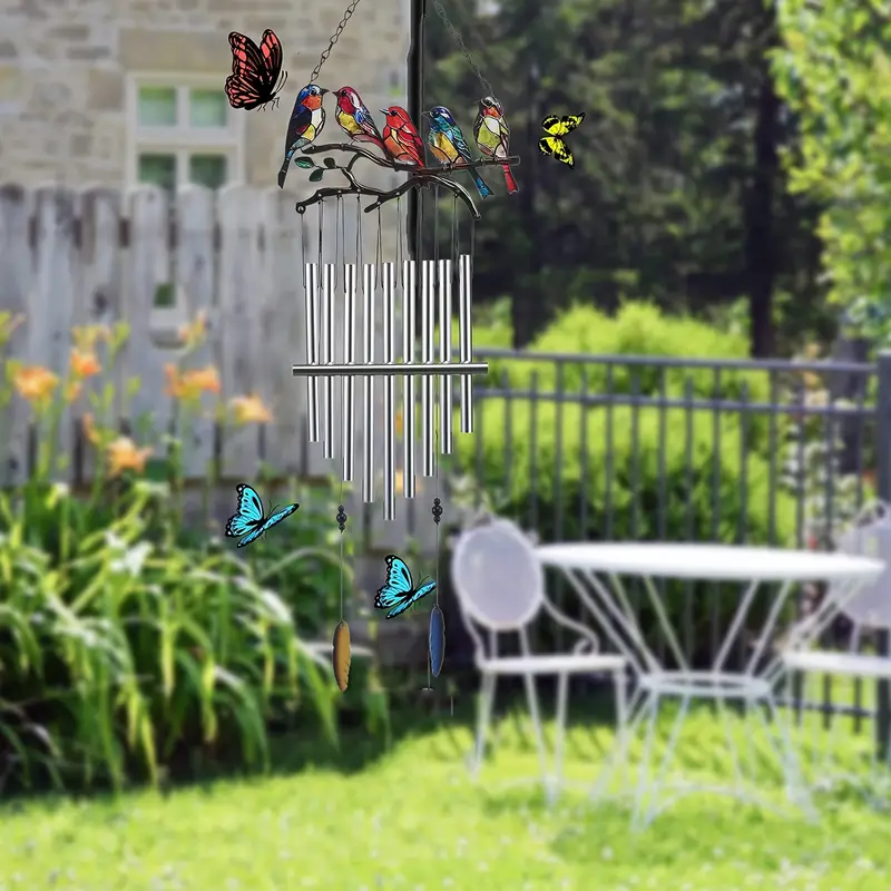 1Pc Outdoor Bird Wind Chime Bird Wind Chime Outdoor Decoration