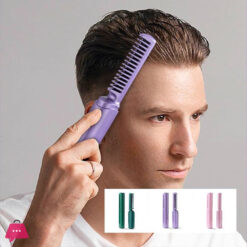 2 In1 Wireless Comb Straightner Portable Mini Electric Hair Brush Dual Use