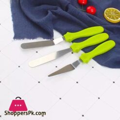 3Pcs Cake Spatula Set Spatula Set With Plastic Handle Set Of 3 Stainless Steel Variety Set Cake Decorating Tools Icing Spatula