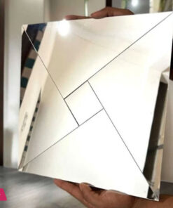 3d Acrylic Mirror Wall Sticker For Ideal To Decorate Bedrooms Size Dimension 30 x 30 CM