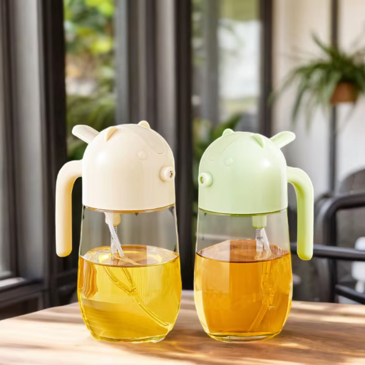 Glass Oil Bottle Kitchen Cooking Oil Sprayer Oil Sprayer Container - 580Ml