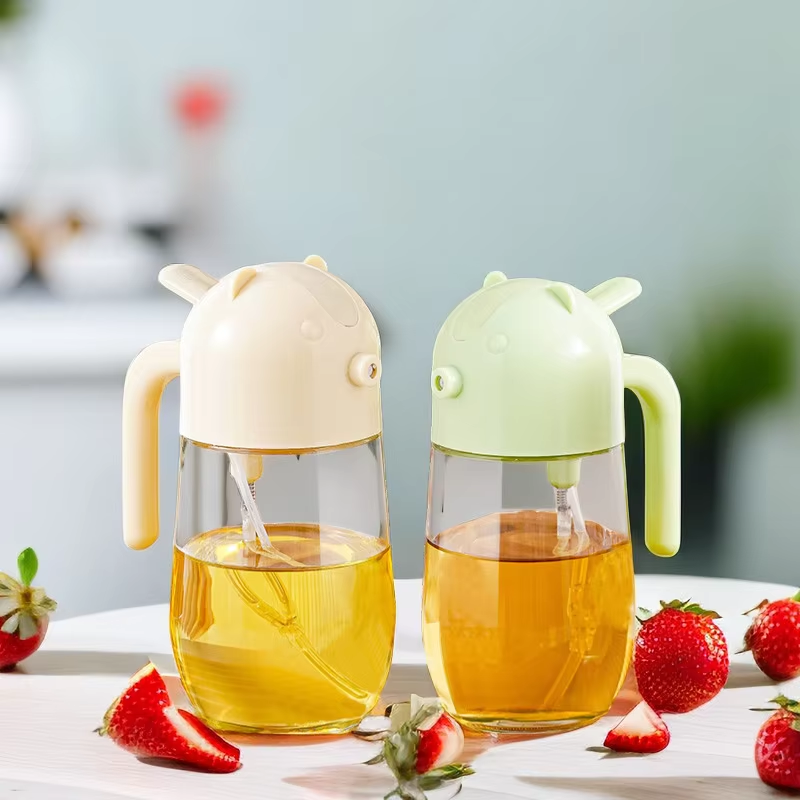 Glass Oil Bottle Kitchen Cooking Oil Sprayer Oil Sprayer Container - 580Ml