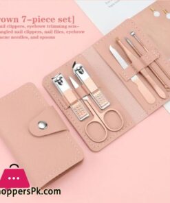 Portable 7PcsSet Stainless Steel Nail Clippers Travel Manicure Tools Ear Clean SEVICH