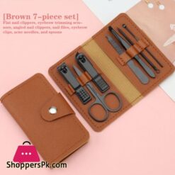 Portable 7Pcsset Stainless Steel Nail Clippers Travel Manicure Tools Ear Clean Sevich