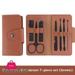 Portable 7Pcsset Stainless Steel Nail Clippers Travel Manicure Tools Ear Clean Sevich