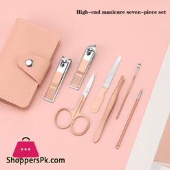 Portable 7Pcsset Stainless Steel Nail Clippers Travel Manicure Tools Ear Clean Sevich