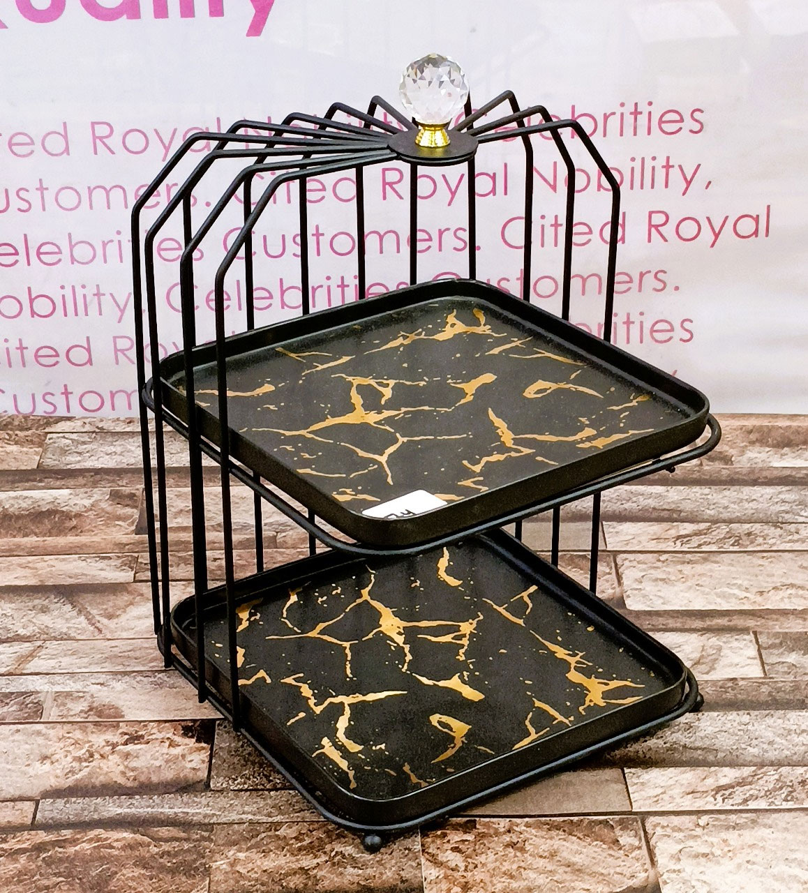 Cage Desktop Cake Holder-2-Tier