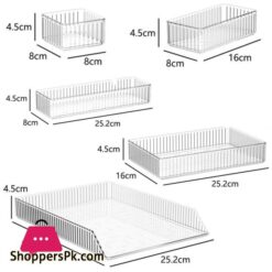 Desk Drawer Organizer Box Transparent Drawer Storage Box Set Of 4