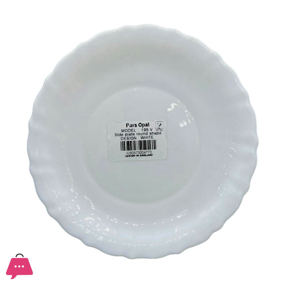 Opal Glass Marble Dinner Plate Round Shape 25Cm 6-Pcs 3 Opal Glass Marble Dinner Plate Round Shape 25Cm 6-Pcs