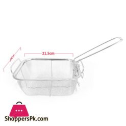 Stainless Steel Deep Fry Basket Food Presentation Baskets Sturdy Food Strainer For Barbecue Cafe Chicken Wing Home Restaurant