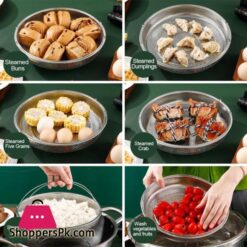 Stainless Steel Food Steamer Basket Pressure Cooker Steamer Basket With Handle 22.5Cm 13 Stainless Steel Food Steamer Basket Pressure Cooker Steamer Basket With Handle 22.5Cm