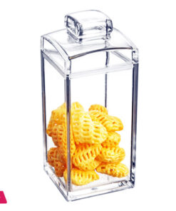 Air Tight Clear Square Acrylic Jar 700Ml – K-5014 7 Air Tight Clear Square Acrylic Jar 700Ml – K-5014 - Image 3