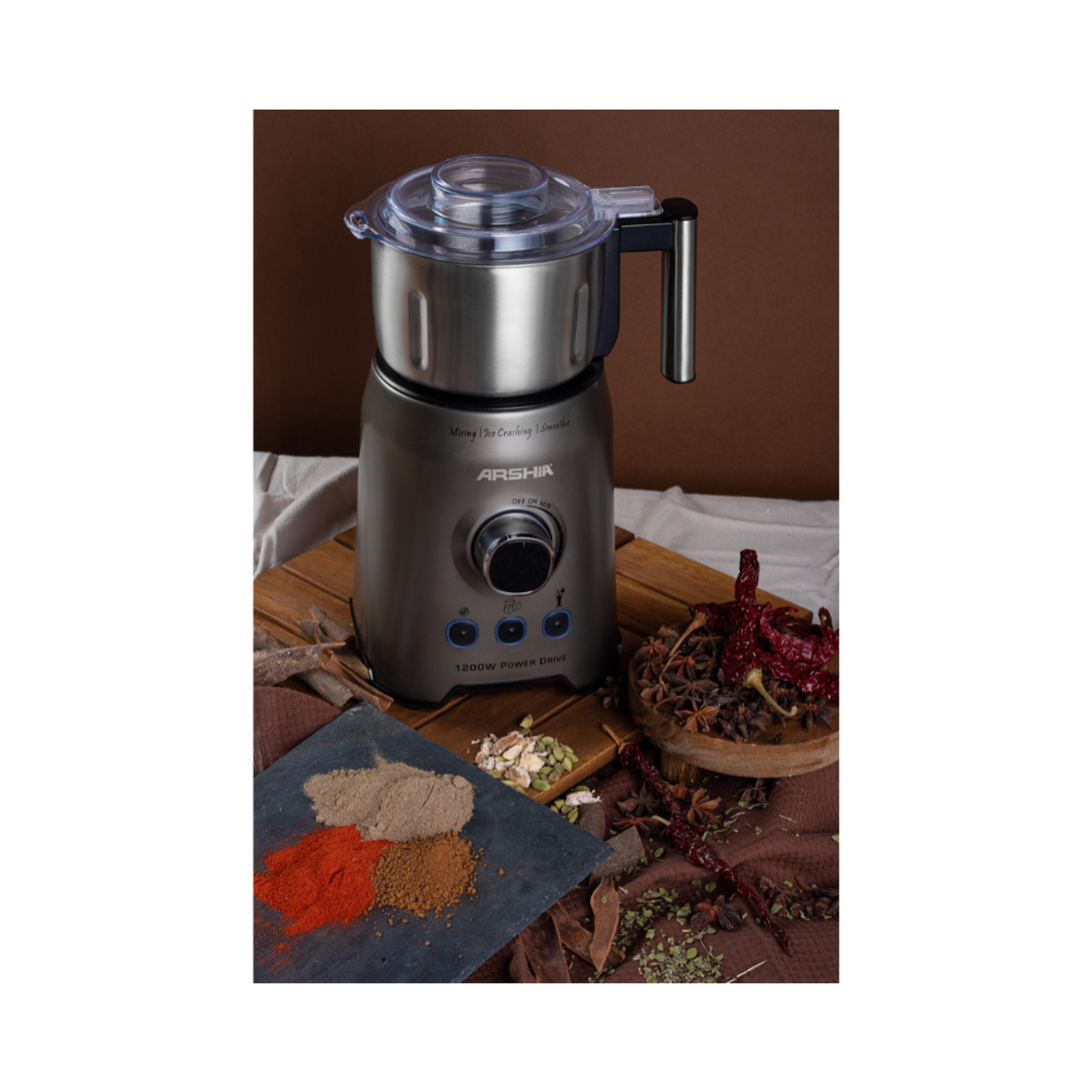 Arshia 2 In 1 Blender With Grinder - 2716
