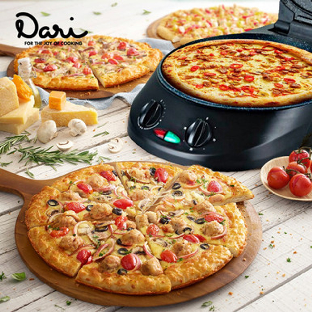 Arshia 6 In 1 Multipurpose Pizza Maker Black - 2524