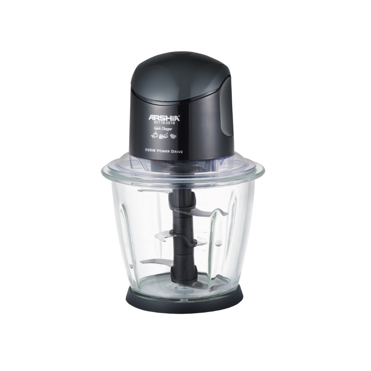 Arshia Electric Chopper 6 Blades Black - 2618