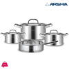 Arshia Stainless Steel Cookware Set 8Pc - Ss014-2767