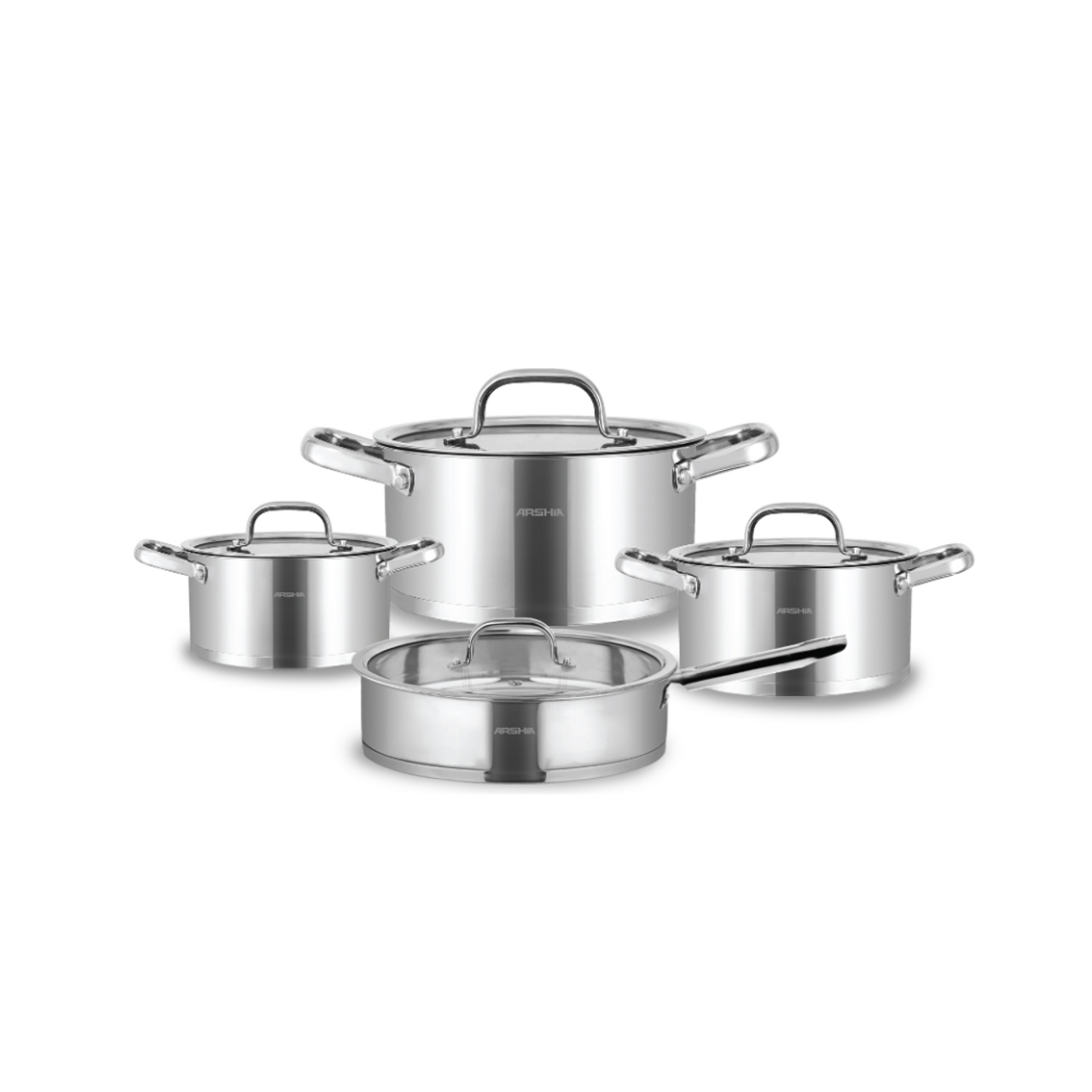 Arshia Stainless Steel Cookware Set 8Pc - Ss014-2767