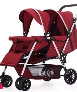Baby Stroller New Design Two Seats Sit and Lie Down Baby Bed Lightweight Foldable Twins Child Pram Baby Carriage Baby-Car