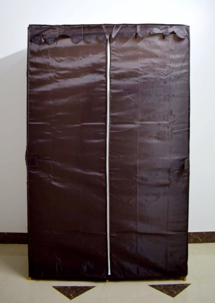 Bamboo Wardrobe With Hanging Bamboo Clothes Rack