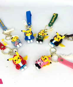 Cartoon Pokemon Pikachu in Hoodie Keychain Key Holder Bag Pouch Decor Pendant - 1 Piece
