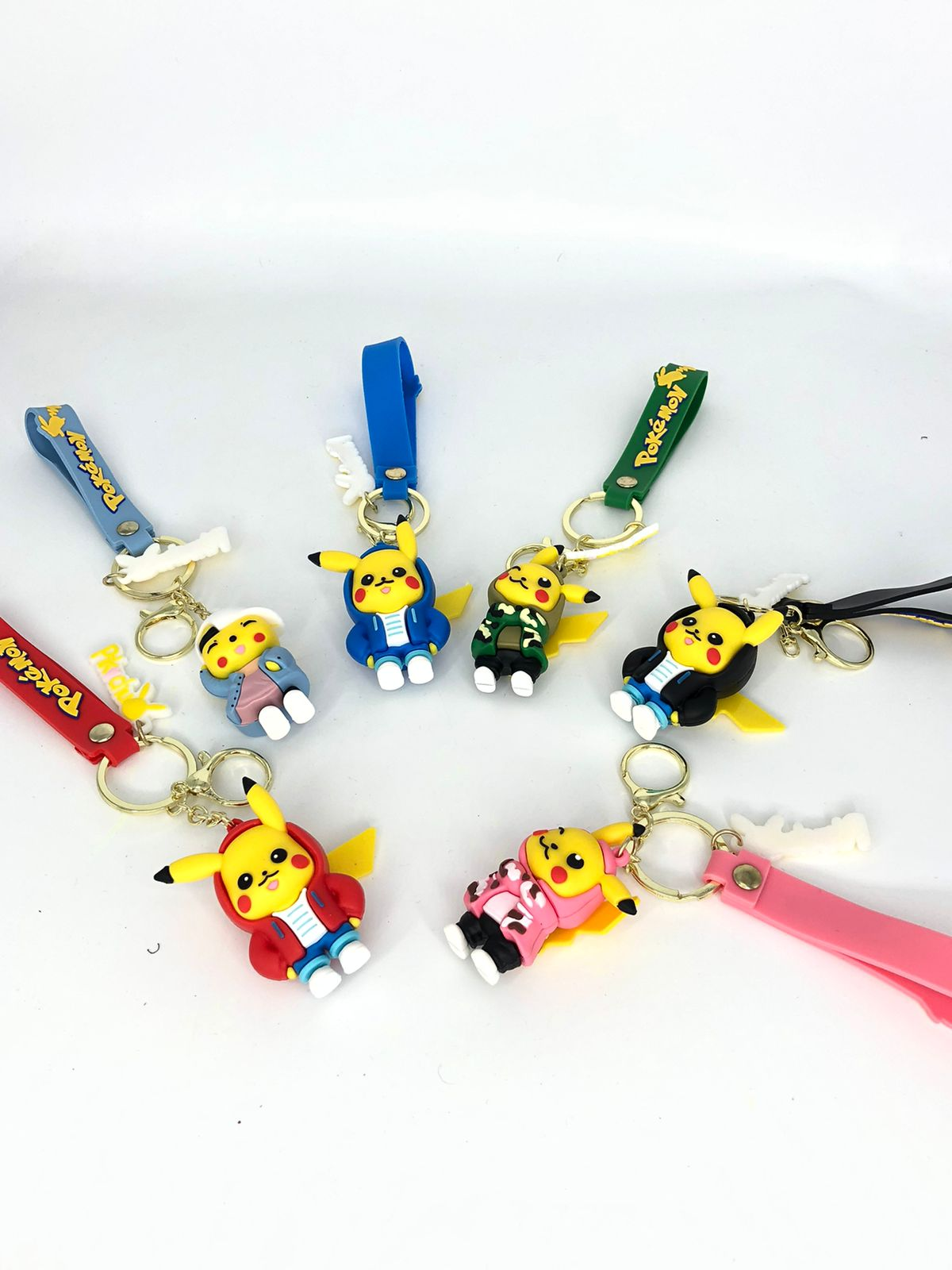 Cartoon Pokemon Pikachu In Hoodie Keychain Key Holder Bag Pouch Decor Pendant - 1 Piece
