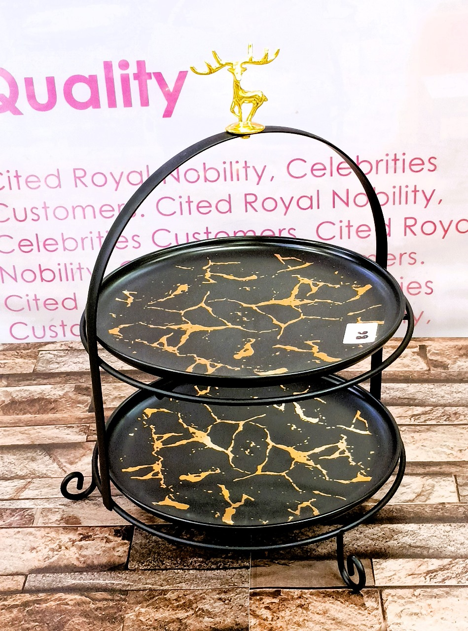 Deer Cage Desktop Cake Holder-2-Tier