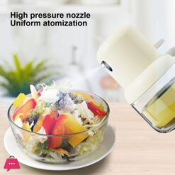 Heat-Resistant Glass Oil Spray Pot Press Spray Oil Bottle 180Ml