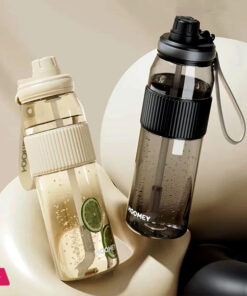 High Quality Tritan Material Water Bottle With Straw Fashion Portable Durable For Outdoor Travel Sports Drink - 750ml
