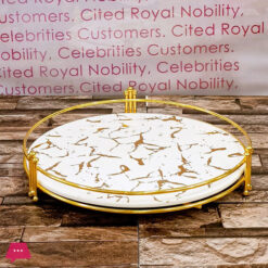 Marble Color Pattern Toiletries Stand Storage Rack Bedroom Cosmetics Facial Care Product Rack Home Decoration