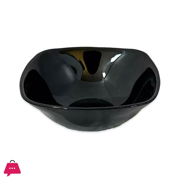 Opal Black Glass Marble Serving Bowls 17Cm - 1Pcs 4 Opal Black Glass Marble Serving Bowls 17Cm - 1Pcs - Image 2