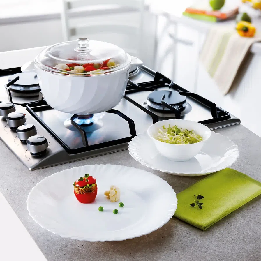 Opal Glass Marble Fruit Piyali 12Cm ( Set Of 6 )